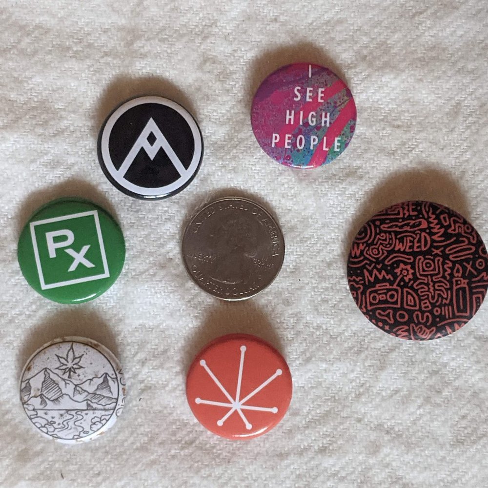 Lot of California Cannabis Company Buttons